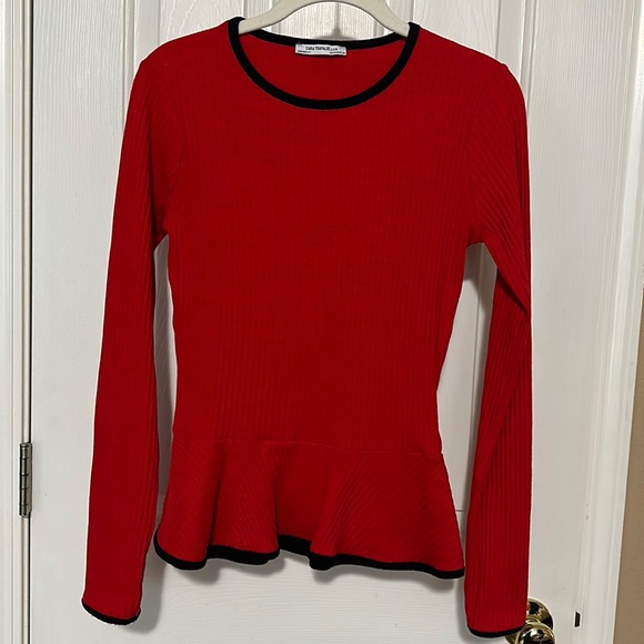 Zara Trafaluc Collection peplum sweater - Picture 1 of 6